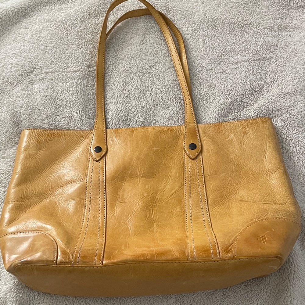Frye Yellow Melissa Leather Tote Bag Women’s